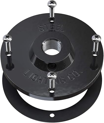 Miniatura 7 de Steel Lighting Co. Topanga - Luz de granero  Montaje en pared al aire libre  Domo de 14 pulgadas  Cuello de cisne de 11 pulgadas  Luz de garaje de