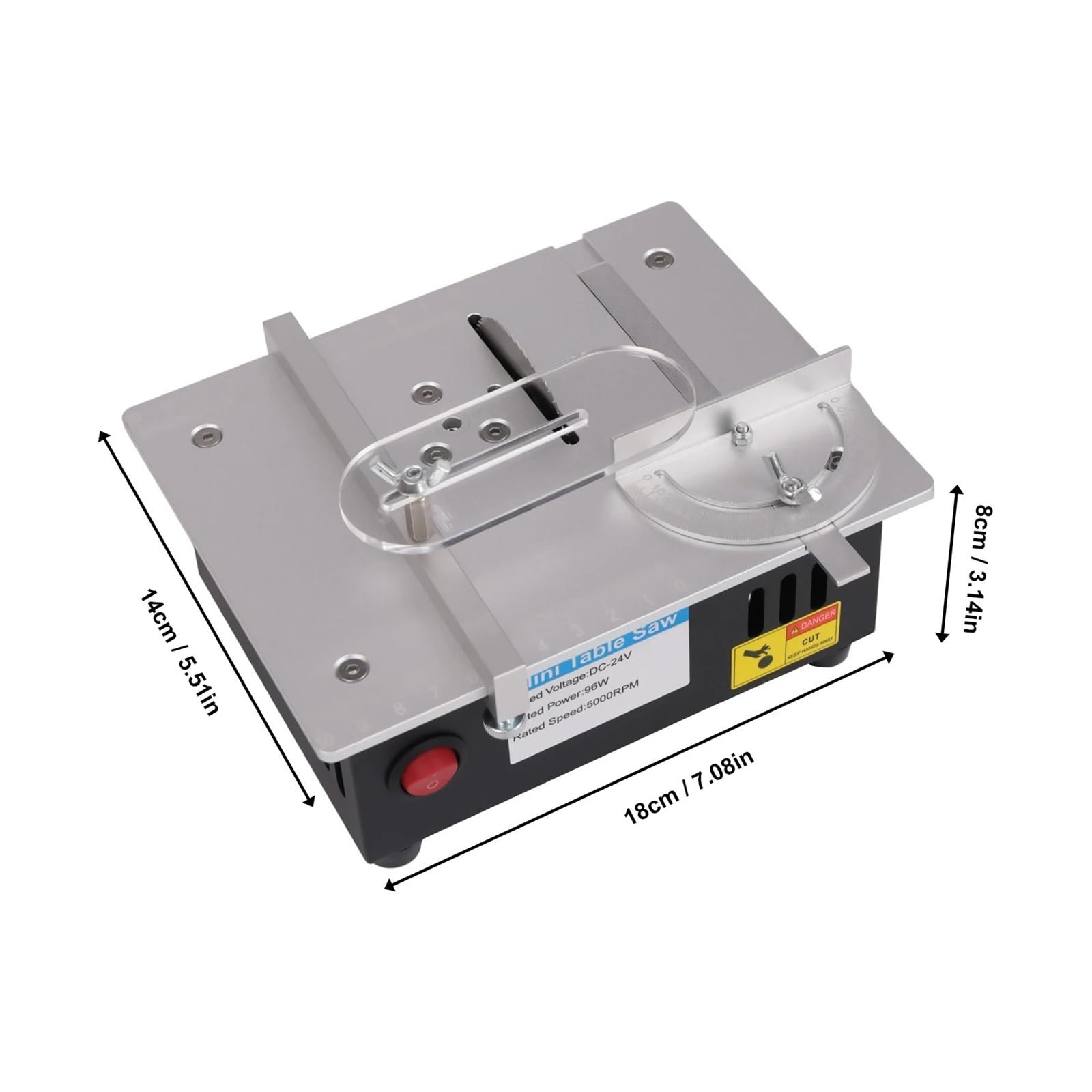 Herramienta De Corte DIY Sierra De Mesa Mini Máquina Cortadora De Carpintería Muela Circular Eléctrica De 96W Corte Preciso