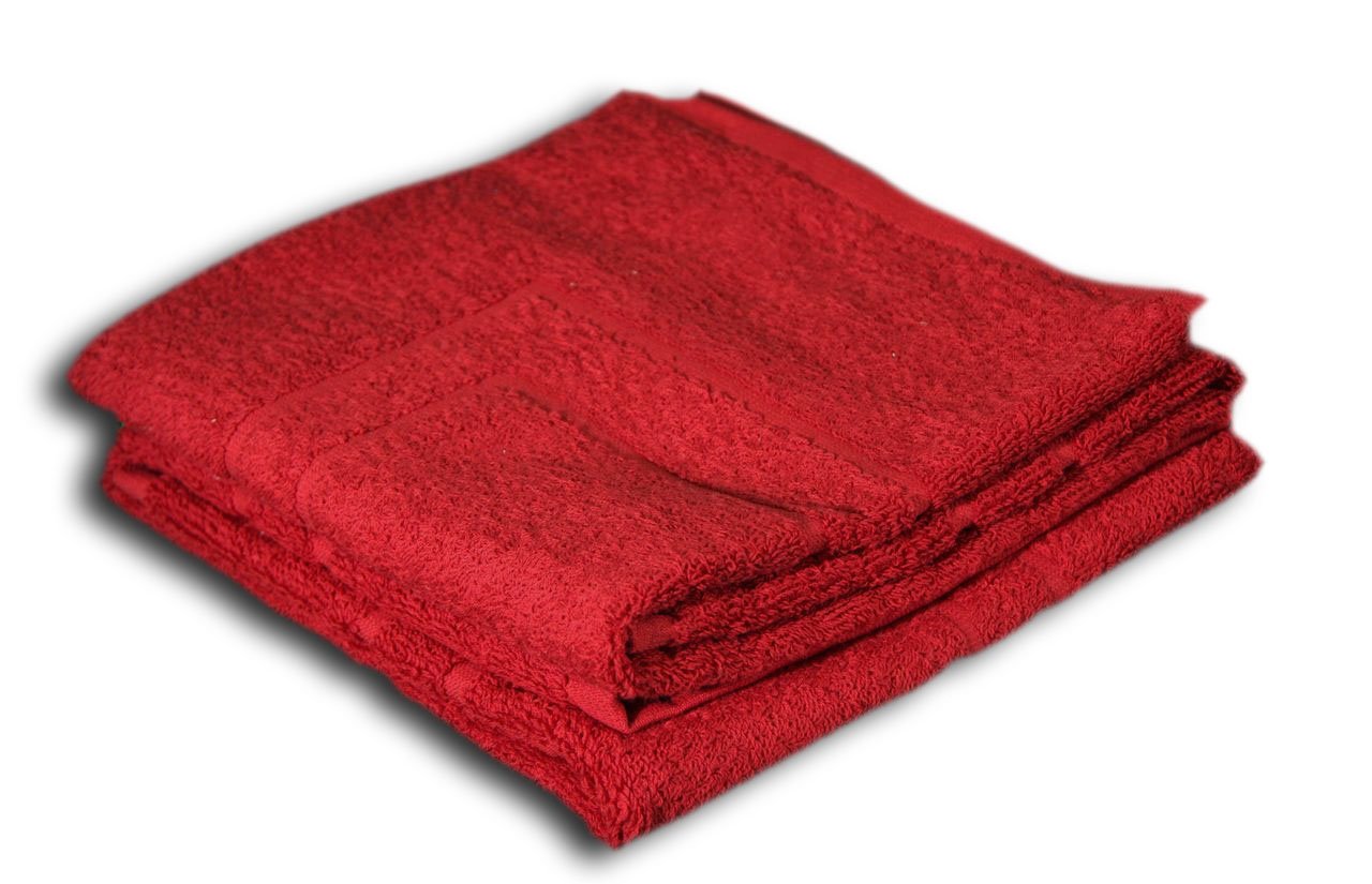 Gözze - Bath Mat, Set of 2, 100% Cotton, 50 x 70 cm - Bordeaux