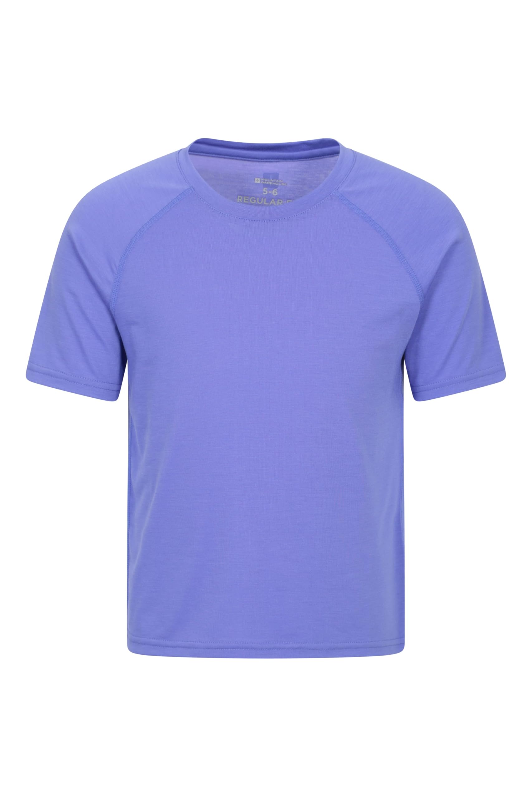 Mountain Warehouse Purple Quick Dry Kids Short Sleeve T-Shirt Kids Size 11-12 Years