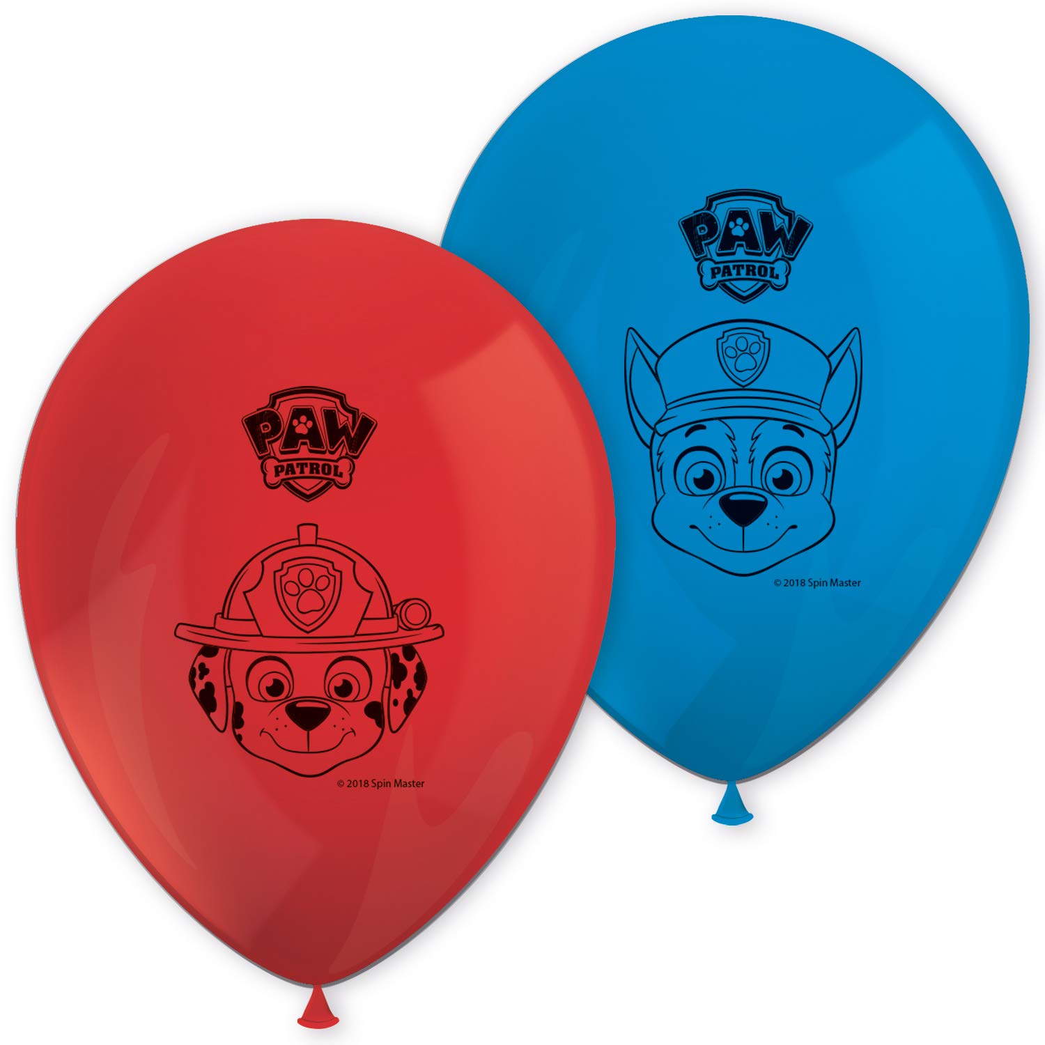 Sellos De Paw Patrol Amscan - 4 Piezas Coloridas Multicolor Azul