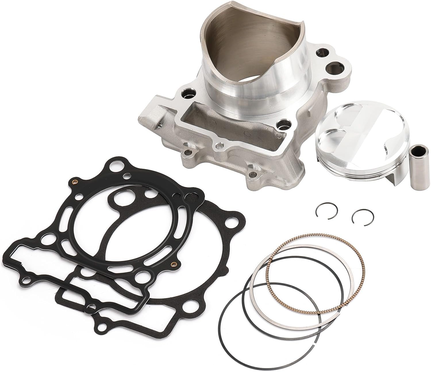 Artudatech STD 77mm Cylinder Jug Piston Gasket Kit for Kawasaki KX 250 F KX250F 2004-2008,for Kawasaki KX250F (KX250-N2) 2005, for Kawasaki KX250F (KX250T6F) 2006