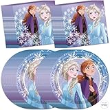 Unique Frozen Plates and Napkins for 32 Guests | Frozen Birthday Party Decorations | Officially Licensed