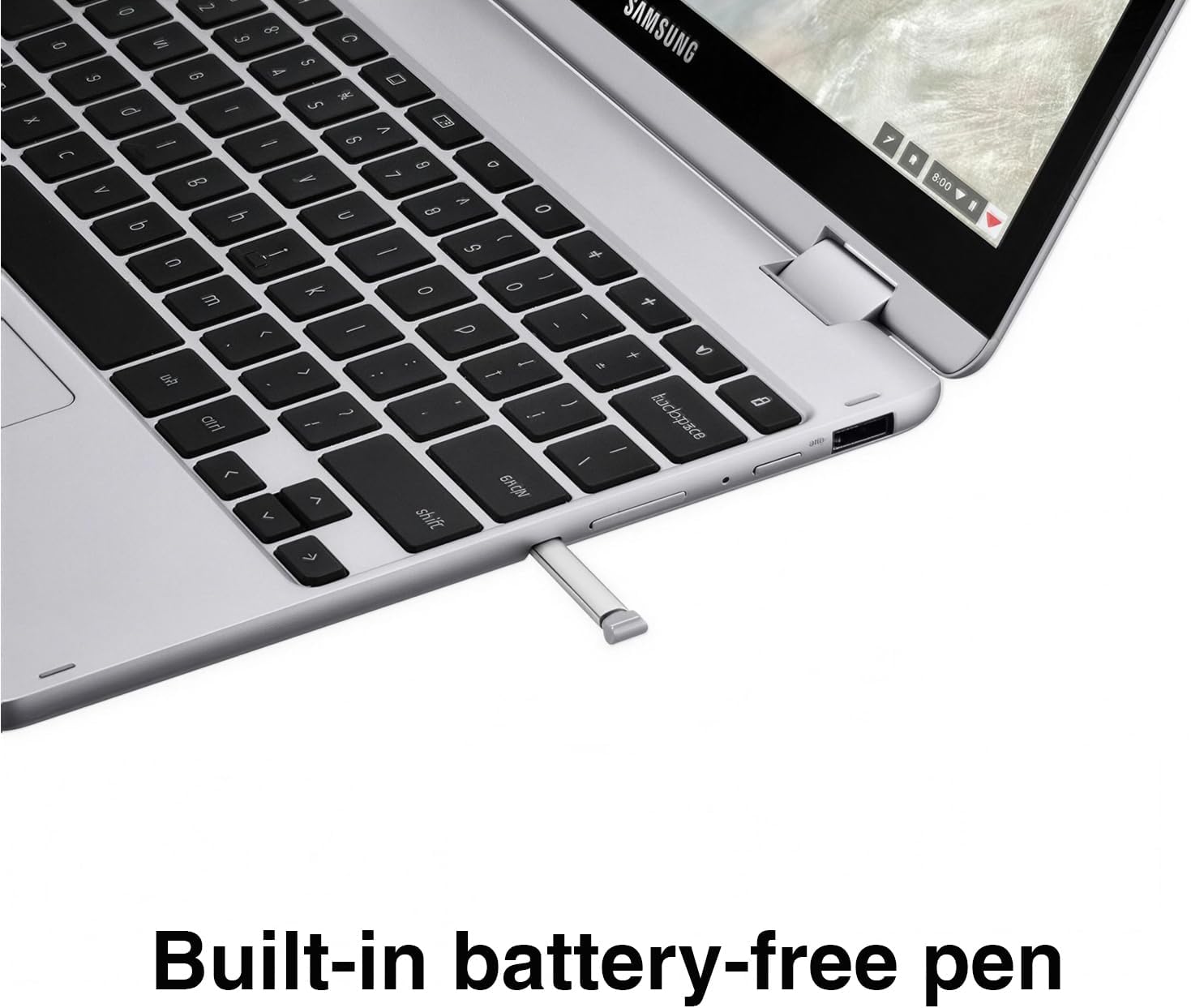 Samsung Chromebook Plus V2 Business 2-in-1 Laptop 12.2" Touchscreen WUXGA Display (Intel Celeron 3965Y, 4GB LPDDR3, 64GB SSD, Active Pen, WiFi 5, Webcam, Bluetooth 4.0, Chrome OS) image 4