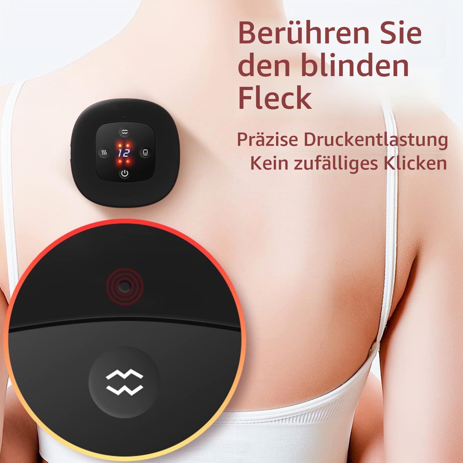 Elektrisches Schröpfmassagegerät Schröpfset Mit Schröpfen&Rotlichtlampe 12 Gängen Vakuum Elektrisches Schröpftherapie Massagegerät, Wiederaufladbares Gua Sha Schröpfset, Schröpf Massagegerät
