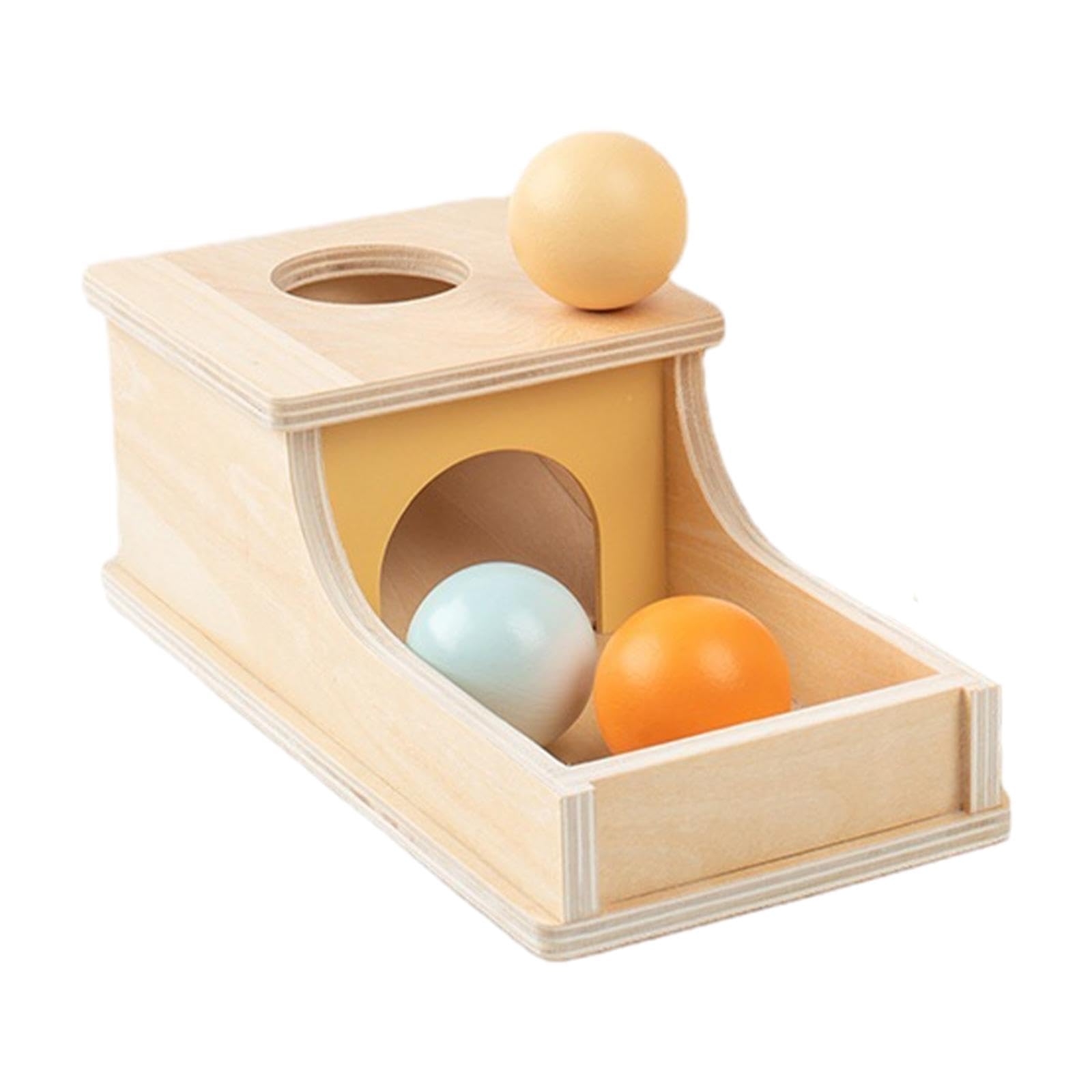 TTETTZ Wooden Object Permanence Box, Montessori Toys for Boys And Girls in