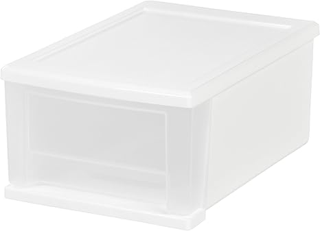 Amazon.com: IRIS 7 Quart Stacking Drawer, White : Office Products