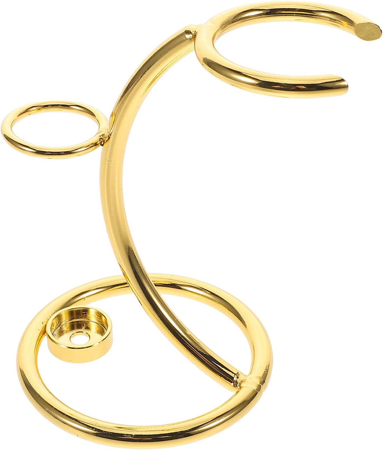 Mikikit Wall Mounted Razor Holder and Toothbrush Stand in Golden Alloy with Unique Hanging Design and Resistant to Deformation for Bathroom Shower Storage