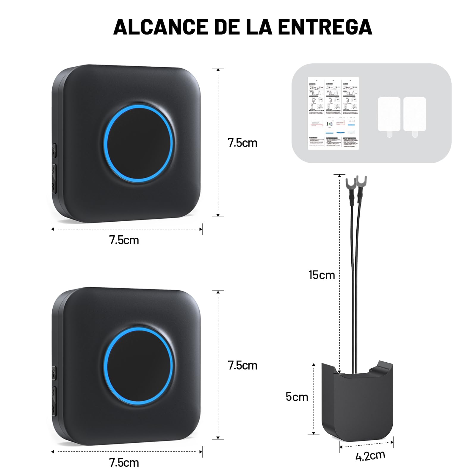BITIWEND Transmisión de Señal Inalámbrica, Especialmente para Timbre Video Blink 1st & 2nd Gen, Kit de Amplificador de Timbre, Solo para Modo Cableado Fijo, Recepción de Señal de Largo Alcance