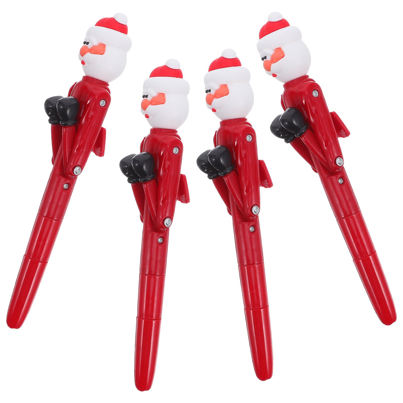 FRCOLOR 16 Pezzi Penna a Sfera Babbo Natale Boxe, Plastica Rossa,