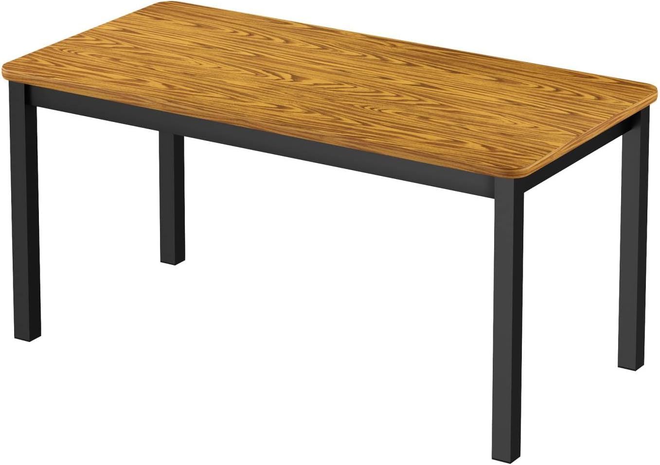 Correll Lab Table with Medium Oak and Black Finish LT3048-06-09-06