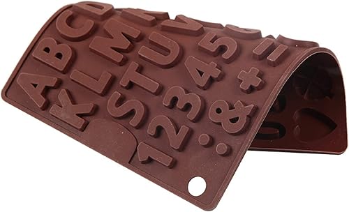 Miniatura 3 de Moldes de silicona para hornear con 26 letras y números de chocolate moldes para hornear de bricolaje decoración de tartas caramelos gelatina
