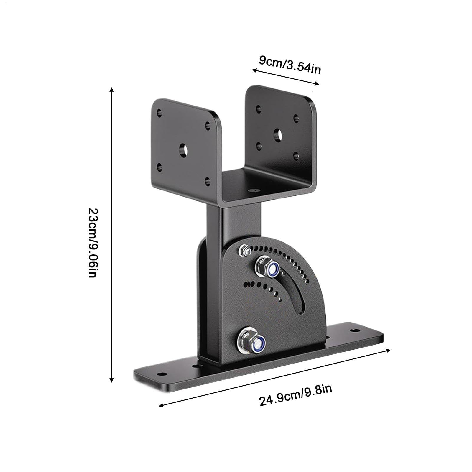Supporti per tetto regolabili, supporto di sicurezza, supporto di rinforzo da 9,8 x 3,54 x 9,05 pollici con acciaio robusto, materiale di fissaggio in metallo, supporto per struttura con design re