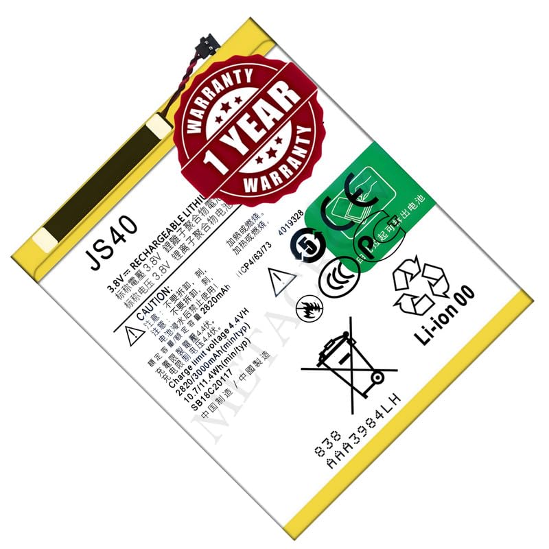 Image of Original JS40 Battery Compatible for Motorola Moto Z3 | Z3 Play (XT1929) - (3000mAh) - 1 Year Warranty JK1