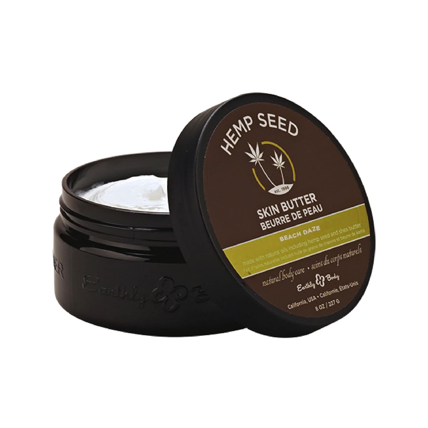 Hemp Seed Skin Butter - 8 oz. - Total Body Moisturizer - Hemp Seed Oil, Jojoba Oil, Shea Butter - Vegan & Cruelty Free