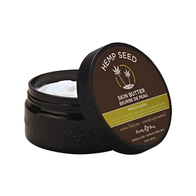 Manteiga corporal com óleo de semente de cânhamo, óleo de jojoba e manteiga de karité Earthly Body