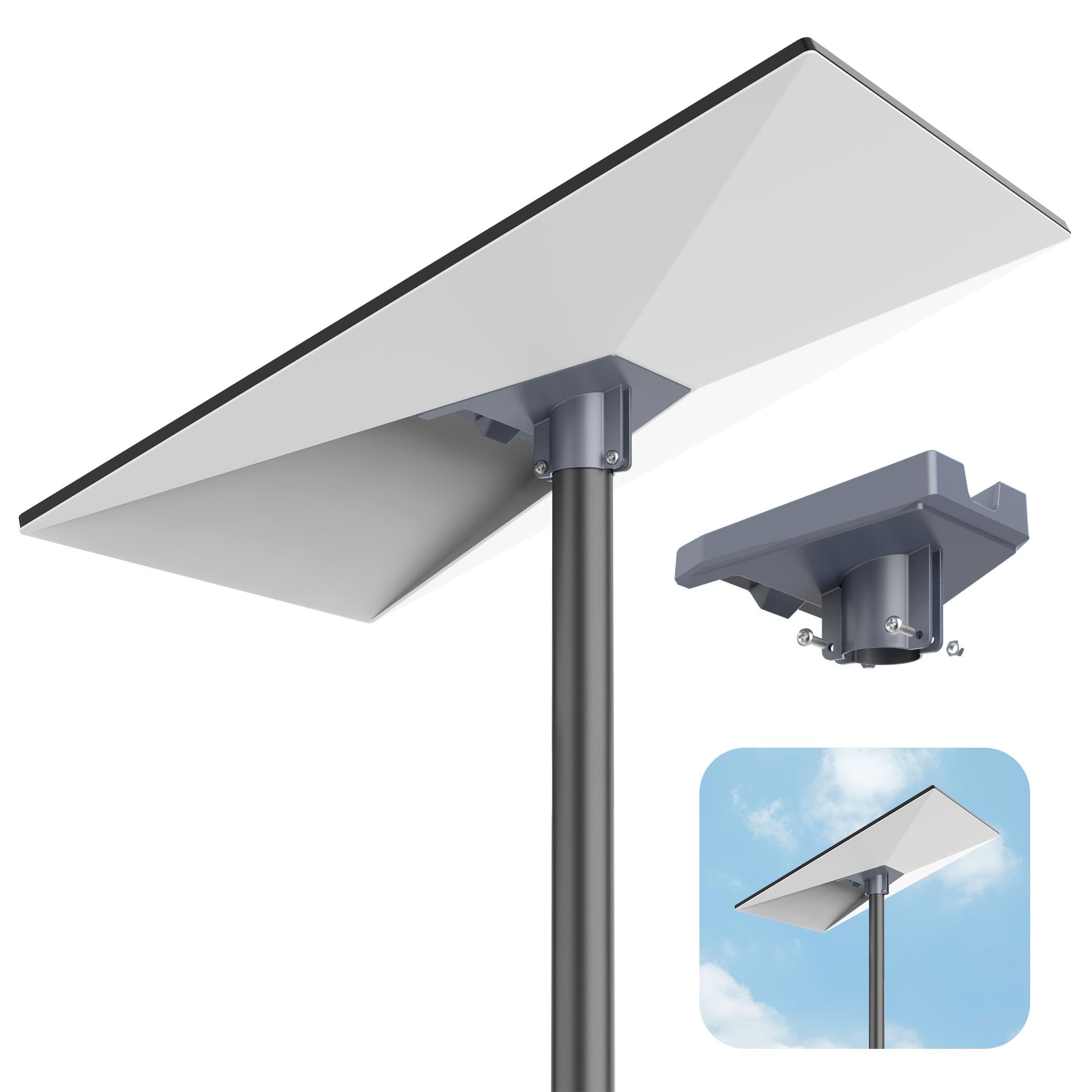 Starlink Gen 3 Pipe Adapter, Pole Mount Adapter Mounting Kit, for Starlink Gen 3 Dish V3 Kickstand Dishy, Grey