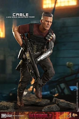 Miniatura 3 de Hot Toys Marvel Comics Deadpool - Figura coleccionable de 2 cables a escala 16