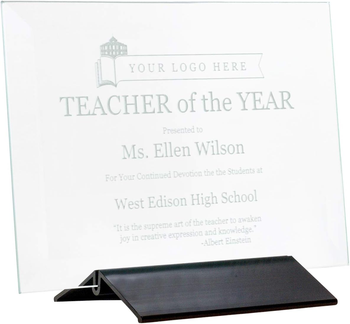 Frosted Glass Award Plaque (6 x 8")
