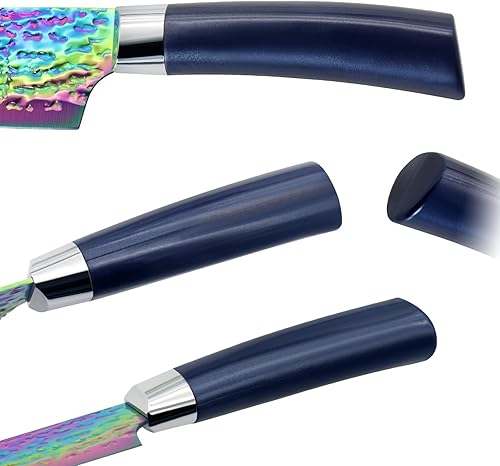 Miniatura 5 de Juego de cuchillos de cocina antiadherentes con almacenamiento de madera, cuchillo de carne dentado, cuchillo de chef, tijeras con afilador, 15