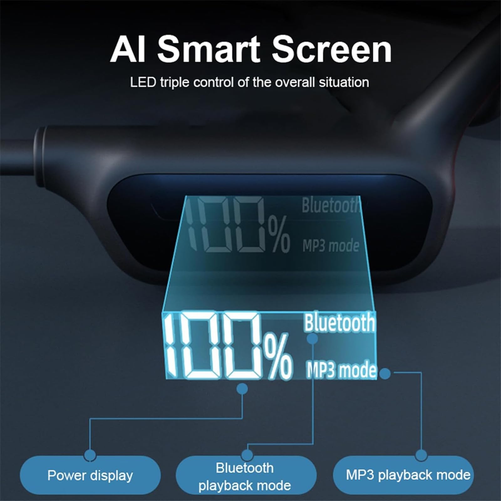 IPX8 Wodoodporny przewodnictwo kostne Bezprzewodowy zestaw słuchawkowy Bluetooth 5.4 + 32 GB RAM MP3 odtwarzacz HIFI Music Sport Swimming Headset z mikrofonem