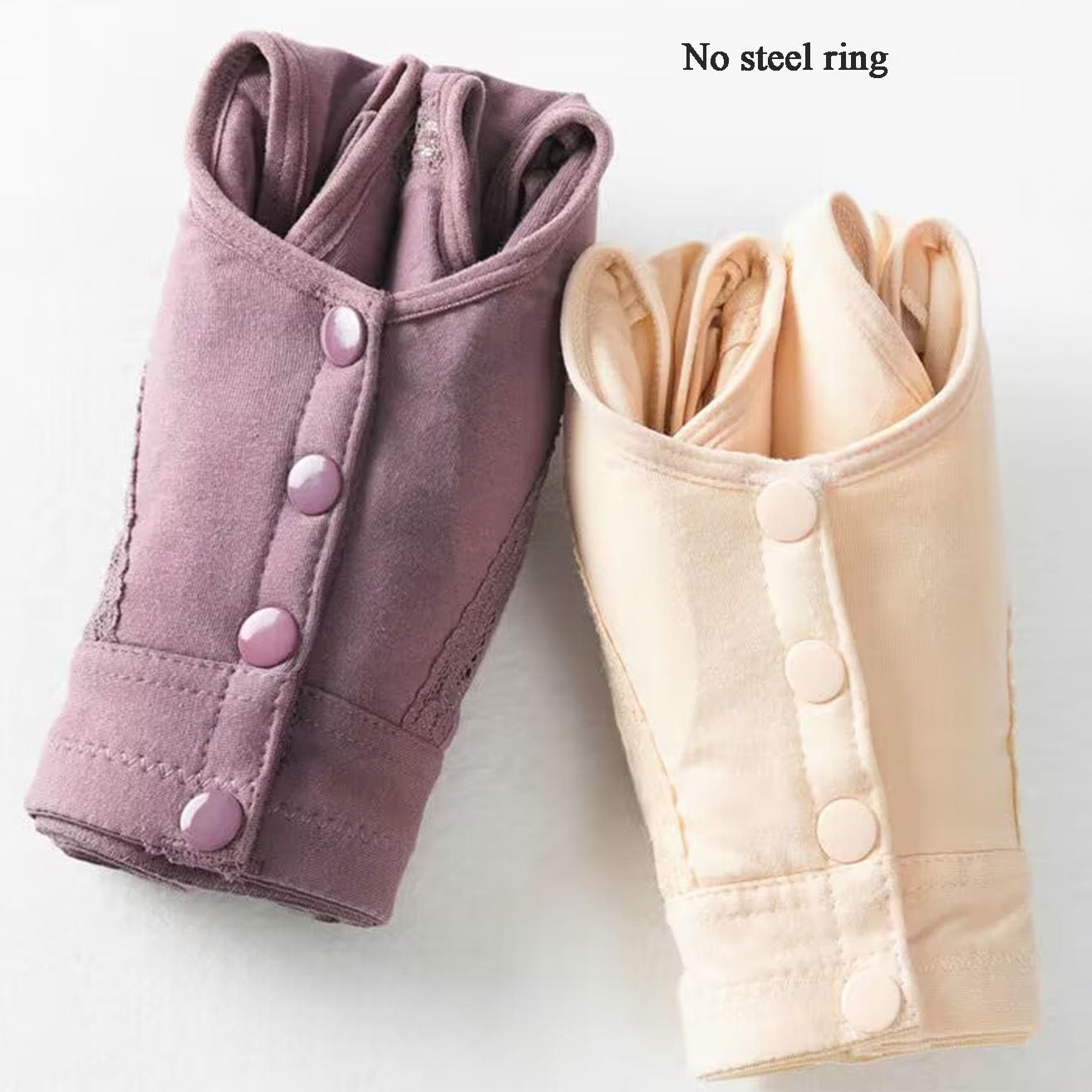 2pcs Front Closure Post Surgery Bra Mastectomy Bra with Breast Prosthesis Pockets Top Lingerie Middle Elderly Women Bra