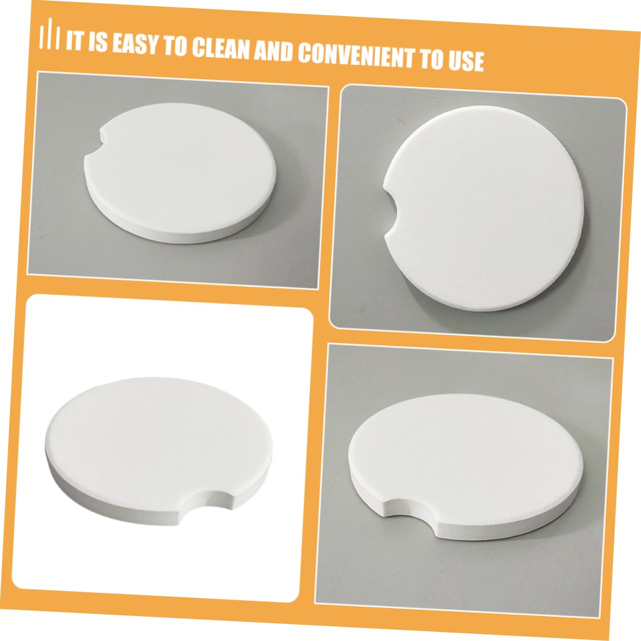 Generico Pezzi Sottobicchiere in Ceramica Tazza Per Auto Supporto Sottobicchiere Tifoso Dell'auto Per Espansore Portabicchieri Per Sottobicchieri Posto Di Legno
