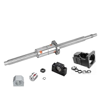 Double Nut Ballscrew 16mm DFU1605 RM1605 Length 41.73 inch / 1060mm + Ball Screw Nut+ BK/BF12 Bearing Block End Supports+ Coupler+ Nut Housing+ Motor Bracket for Nema 23 Stepper Motor