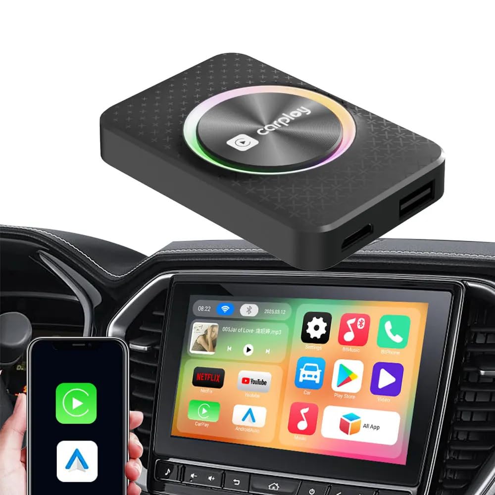 UK Master CarPlay Ai Box Android 15, 8GB+128GB Multimedia Box