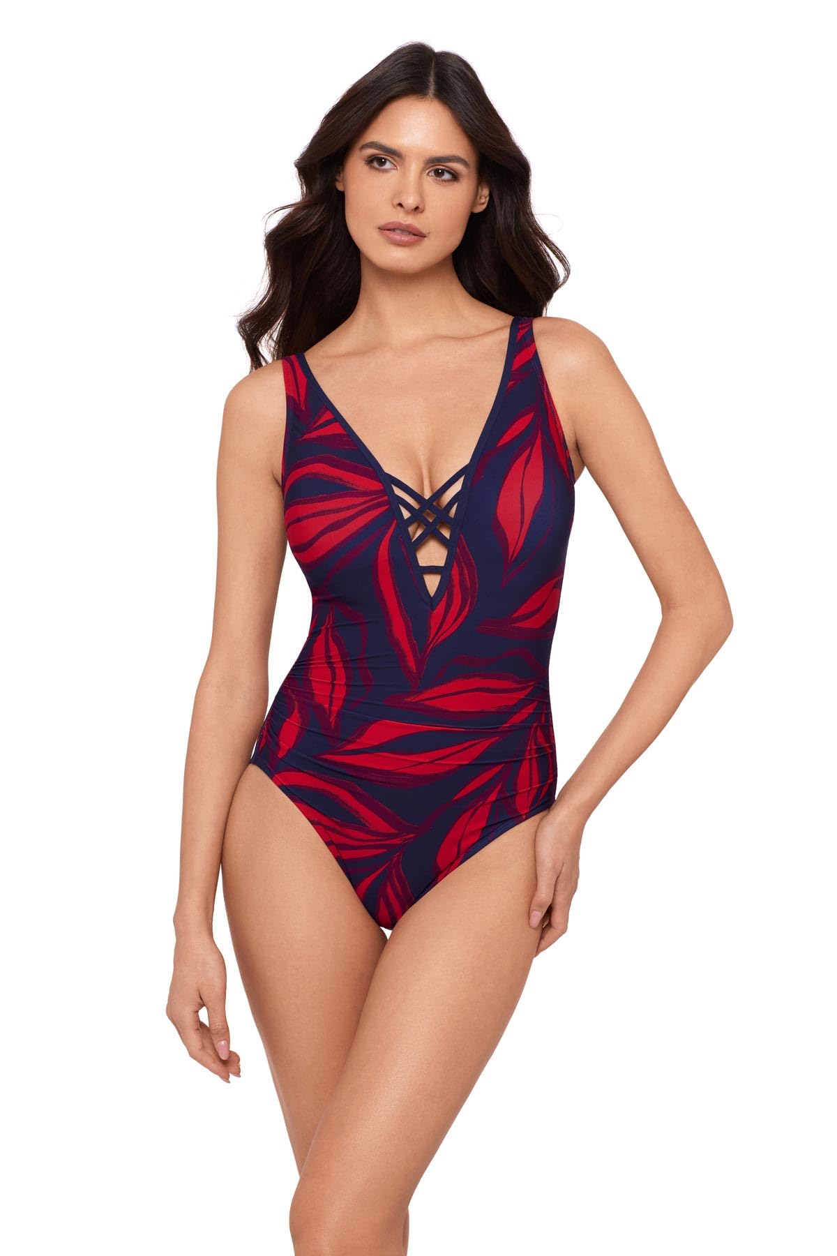 MagicSuit Womens Swimwear Rossobleu Ally Soft Cup Tummy Control One Piece Swimsuit