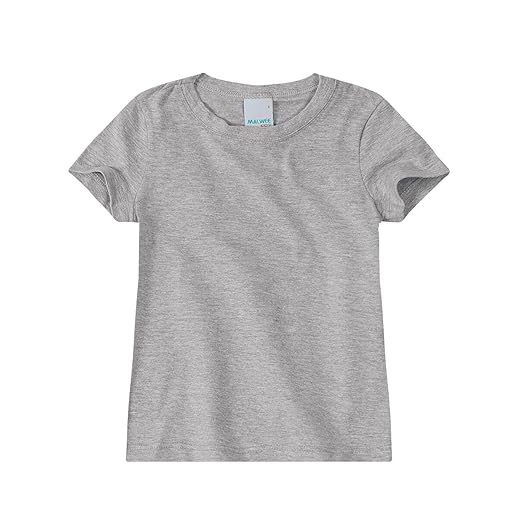 Blusa Infantil Menina Decote Redondo Em Algodão Malwee Kids Cinza Claro - 18