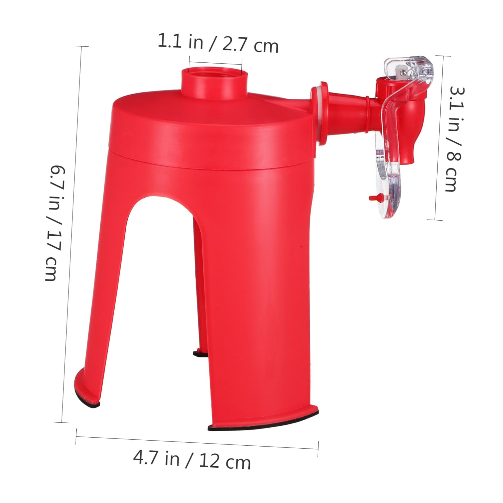 CONGARTENO Creative Water Drink Dispenser Stand with Faucet for Easy Beverage Control Food Grade Device for Carbonated Drinks Desktop