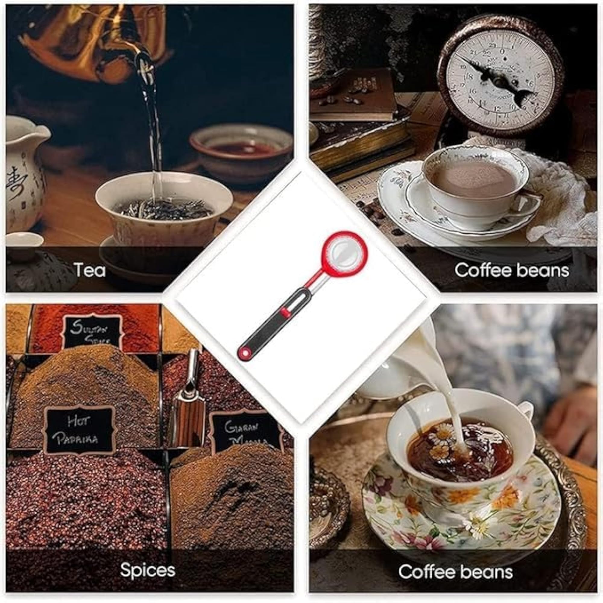 Adjustable Measuring Spoon with Level