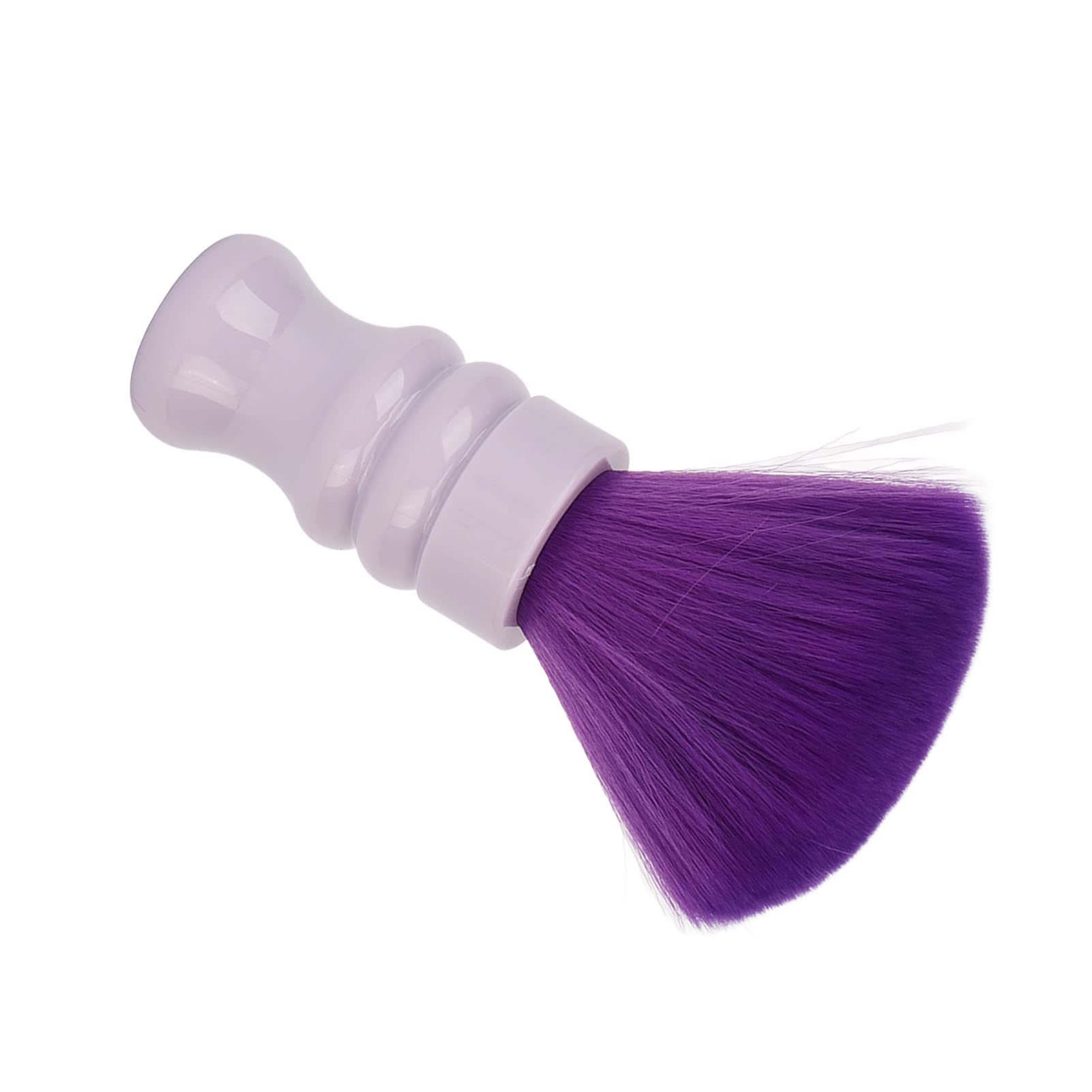 Cryfokt Neck Duster Weiche Nylonbürste Effiziente Reinigung für Friseursalon, ABS-Griff – Lila