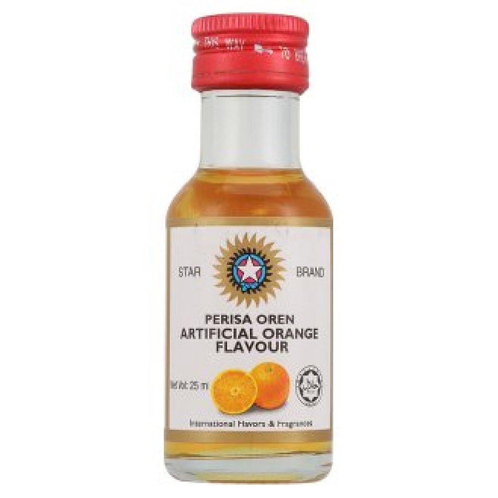 Star Brand Artificial Food Flavoring 25ml x 15 (628MART) (Orange Flavour)