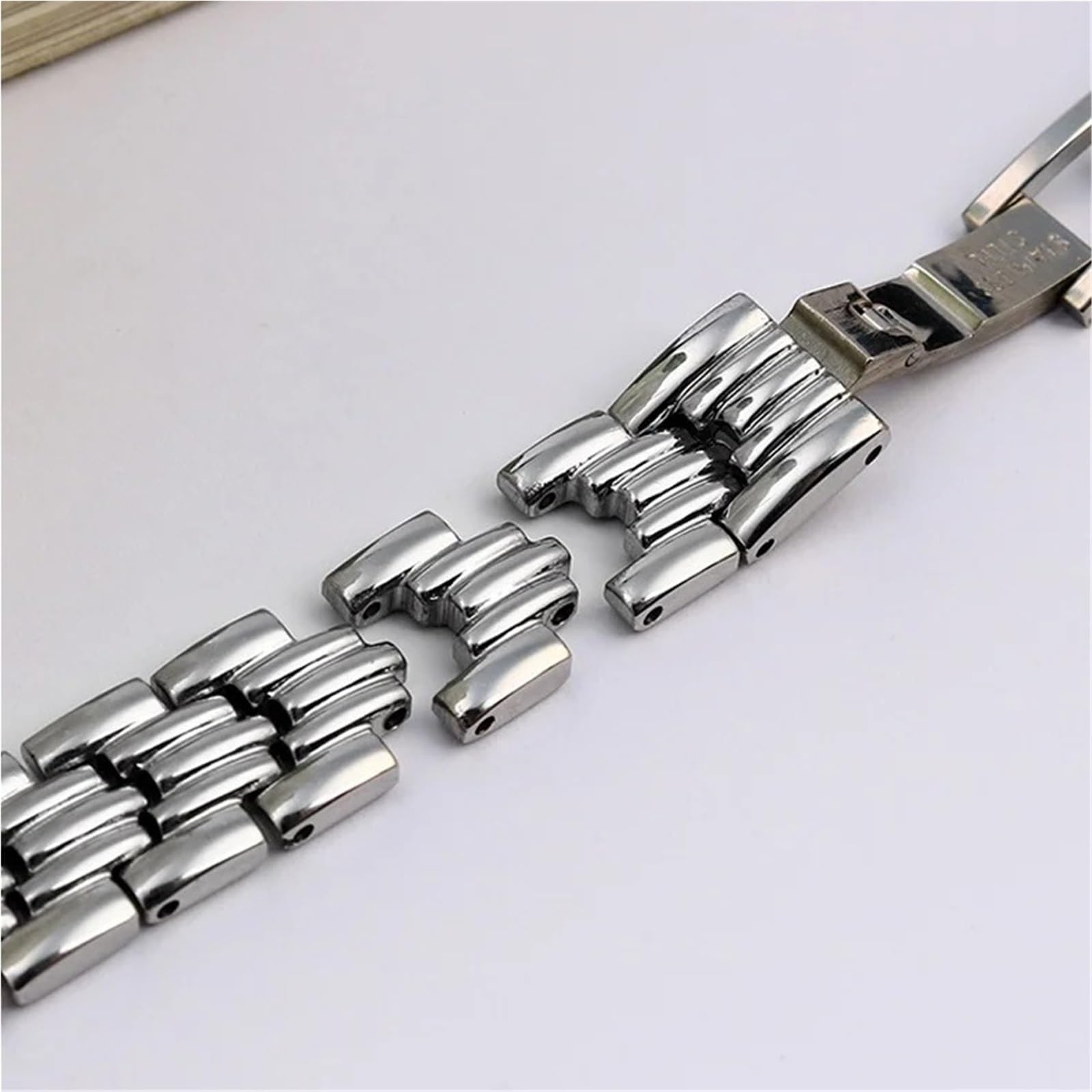 Bracelet de montre universel en acier inoxydable - Confortable et durable - Or rose - 8 mm