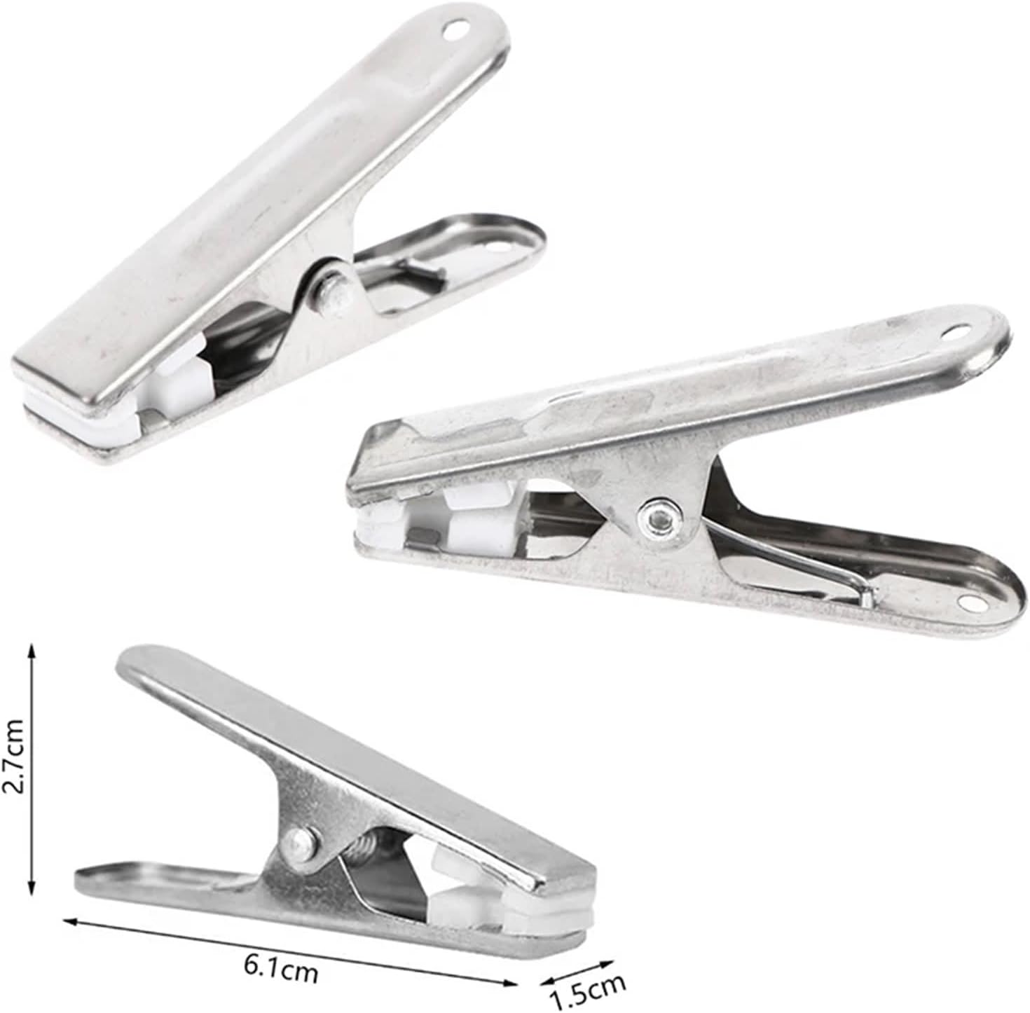 Clothespins for Laundry 40Pcs/Set Clothes Clips Stainless Steel Clothespin Hanging Pins Clamps Home Pegs Laundry Underwear Pegs