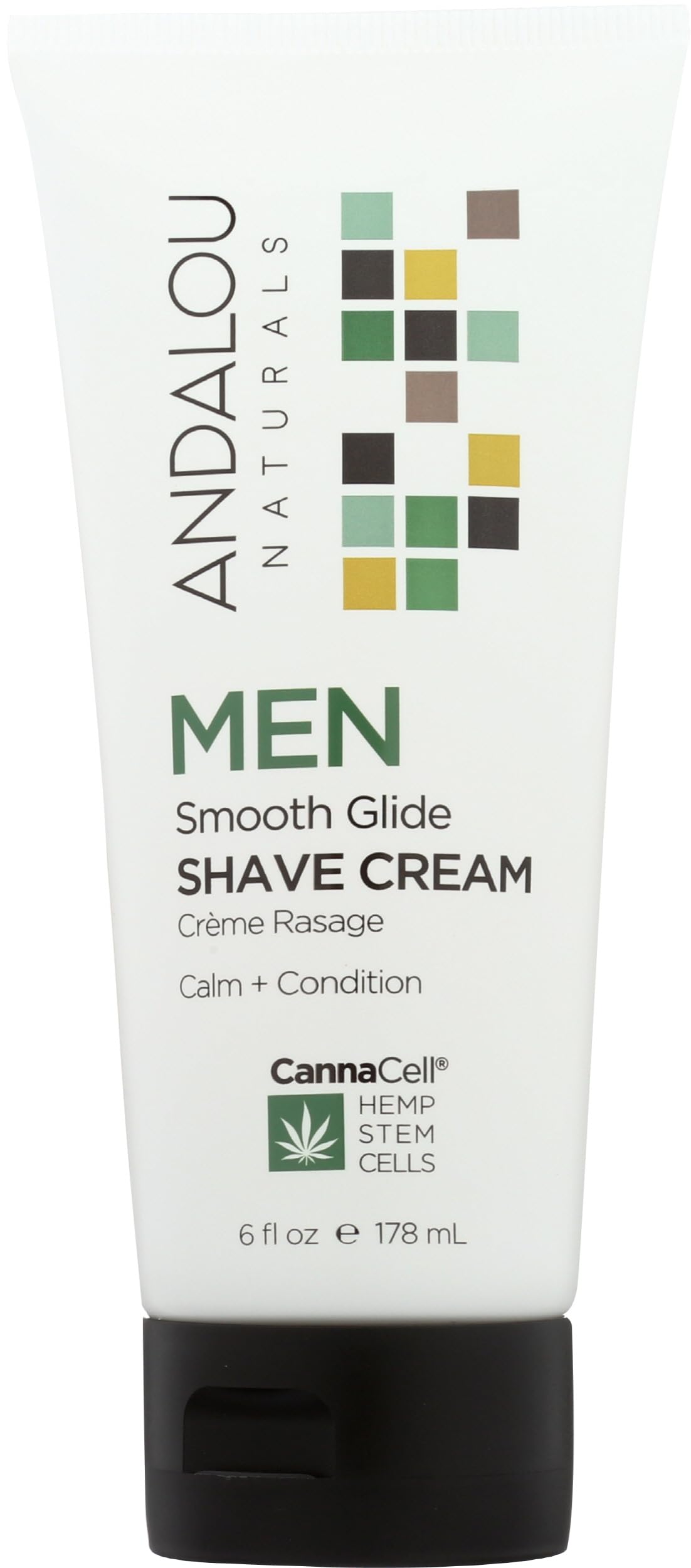 Andalou Naturals CannaCell MEN Smooth Glide Shave Cream