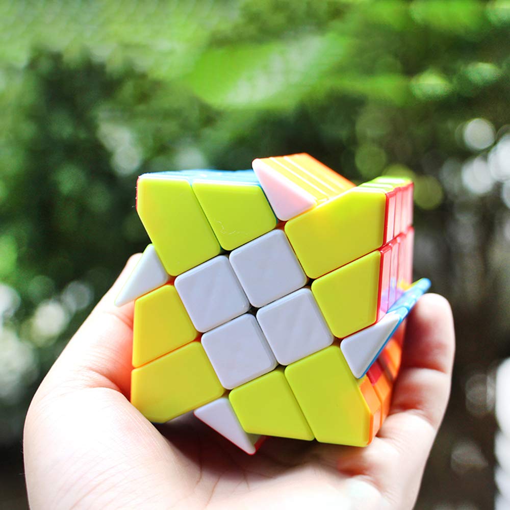 ROXENDA Set De 6 Speed Cubes - 56 Mm | Cubes Magiques 3x3, Skewb, Fisher, Ivy… Pour Débutants Et Experts