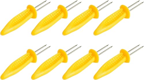 HIC Kitchen Corn Holders, Set of 8, Service for 4