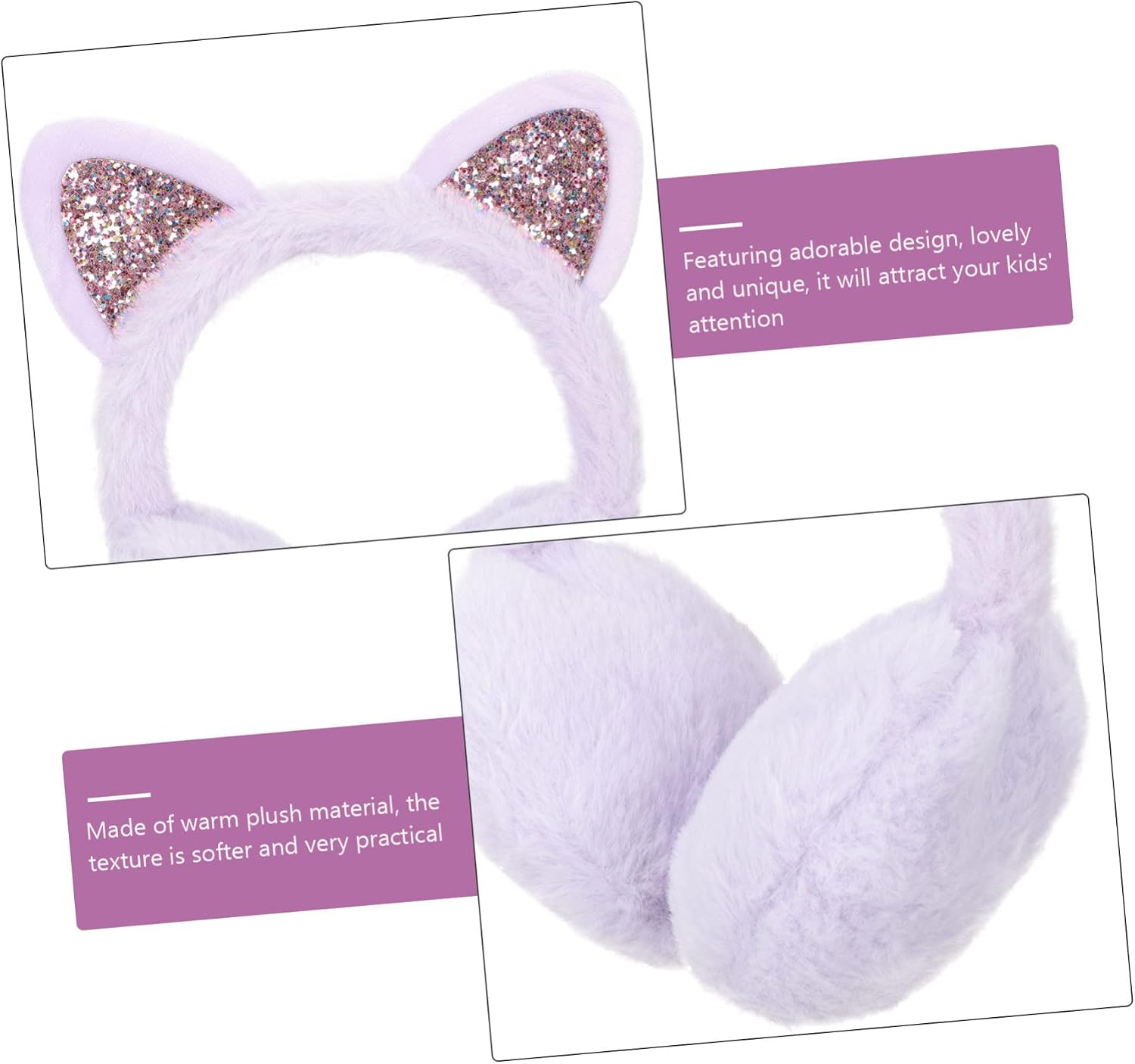 BESTYASH Adorable Earmuff Warm Ear Cover for Boys and Girls Sleeping Boy Girl Ear Protection Hunting Earmuff Winter