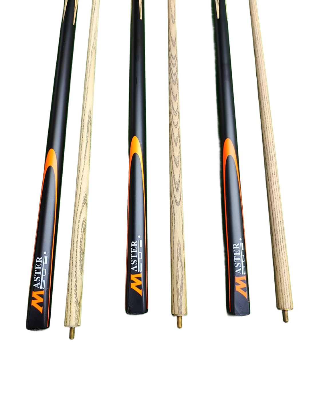 JBB Billiard cue Stick || Snooker cue Stick || Pool cue Stick Cue Sticks - 9mm || Orange & Black (3pcs) 2