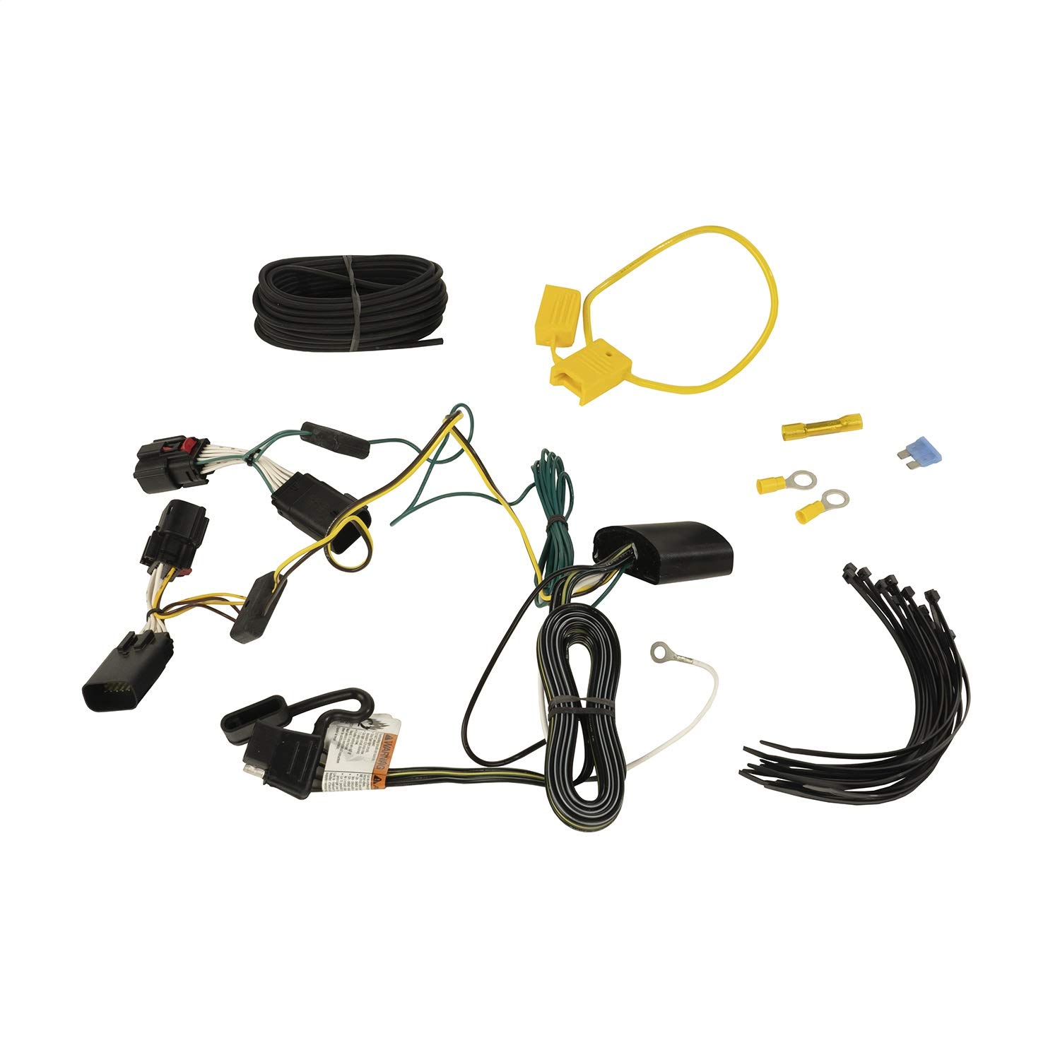 Rugged Ridge 17275.04 Trailer Wiring Harness; 18-Current Jeep Wrangler Jl , Black