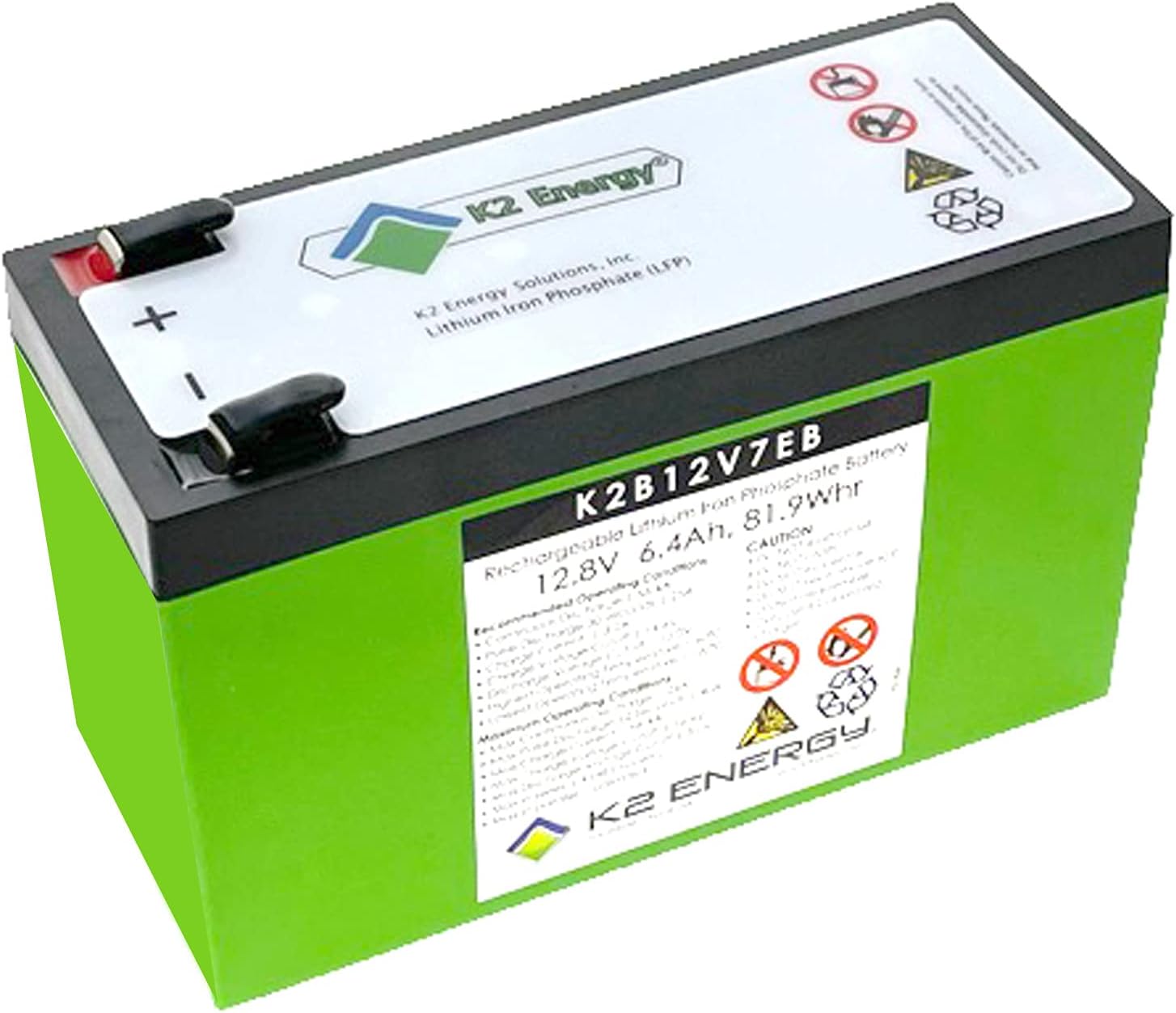 12V 6.4Ah Lithium Iron Phosphate Battery