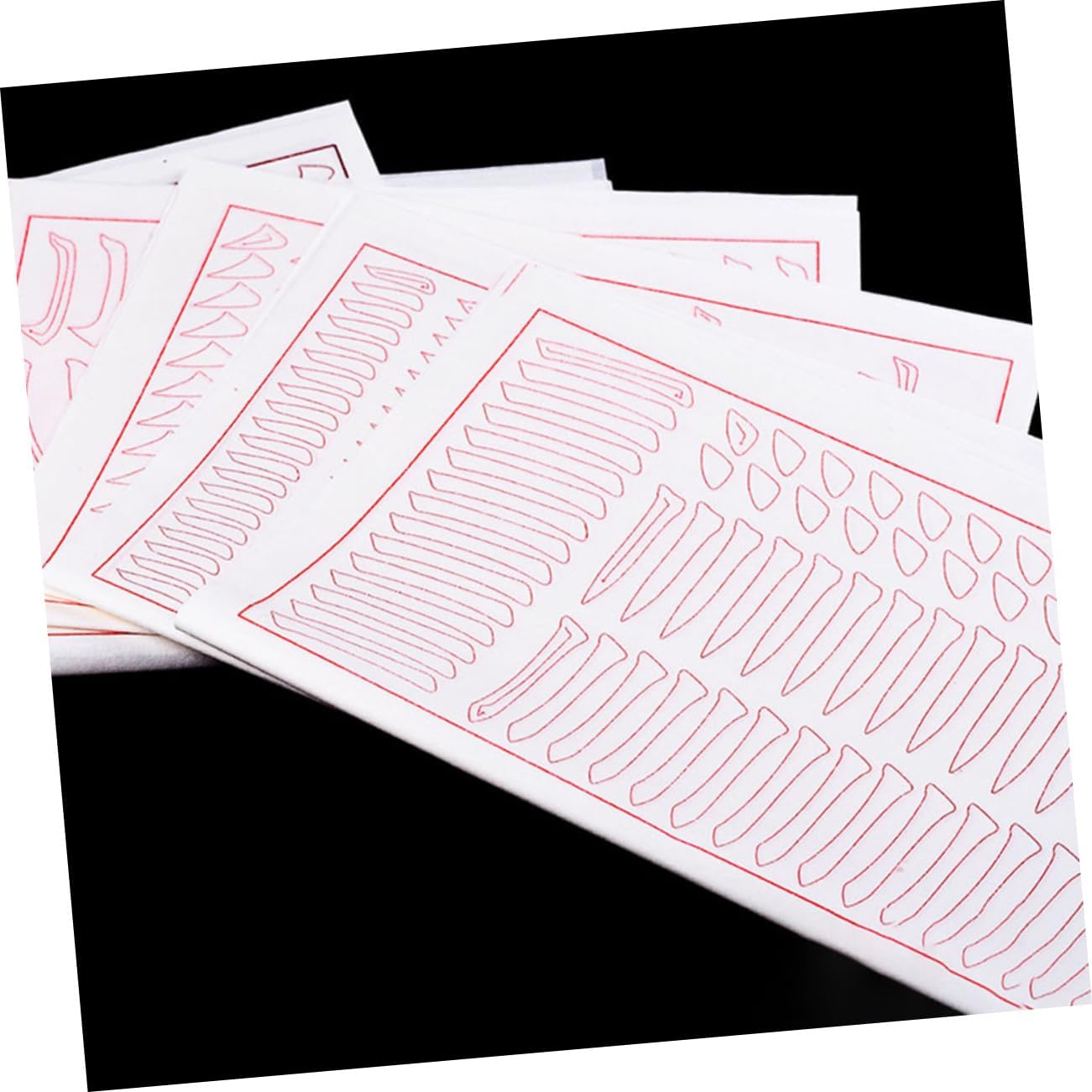 Veemoon 30pcs Chinese Calligraphy Paper Line Paper Writing Pads Tracing Basic Strokes for Beginners
