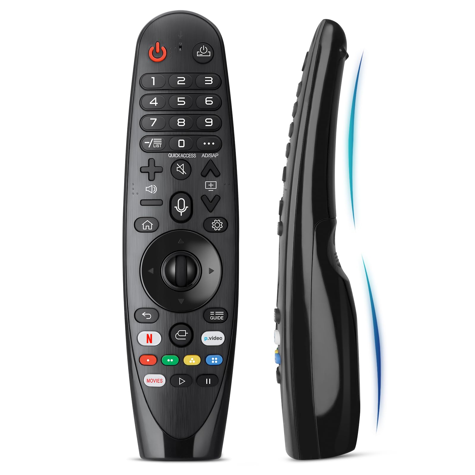 Voice-Magic-for-LG-TV-원격 제어 교체품, LG 스마트 OLED Thinq Webos TV와 호환, AKB75855501 AN-MR24gn MR23gn MR22gn MR21ga MR20ga용