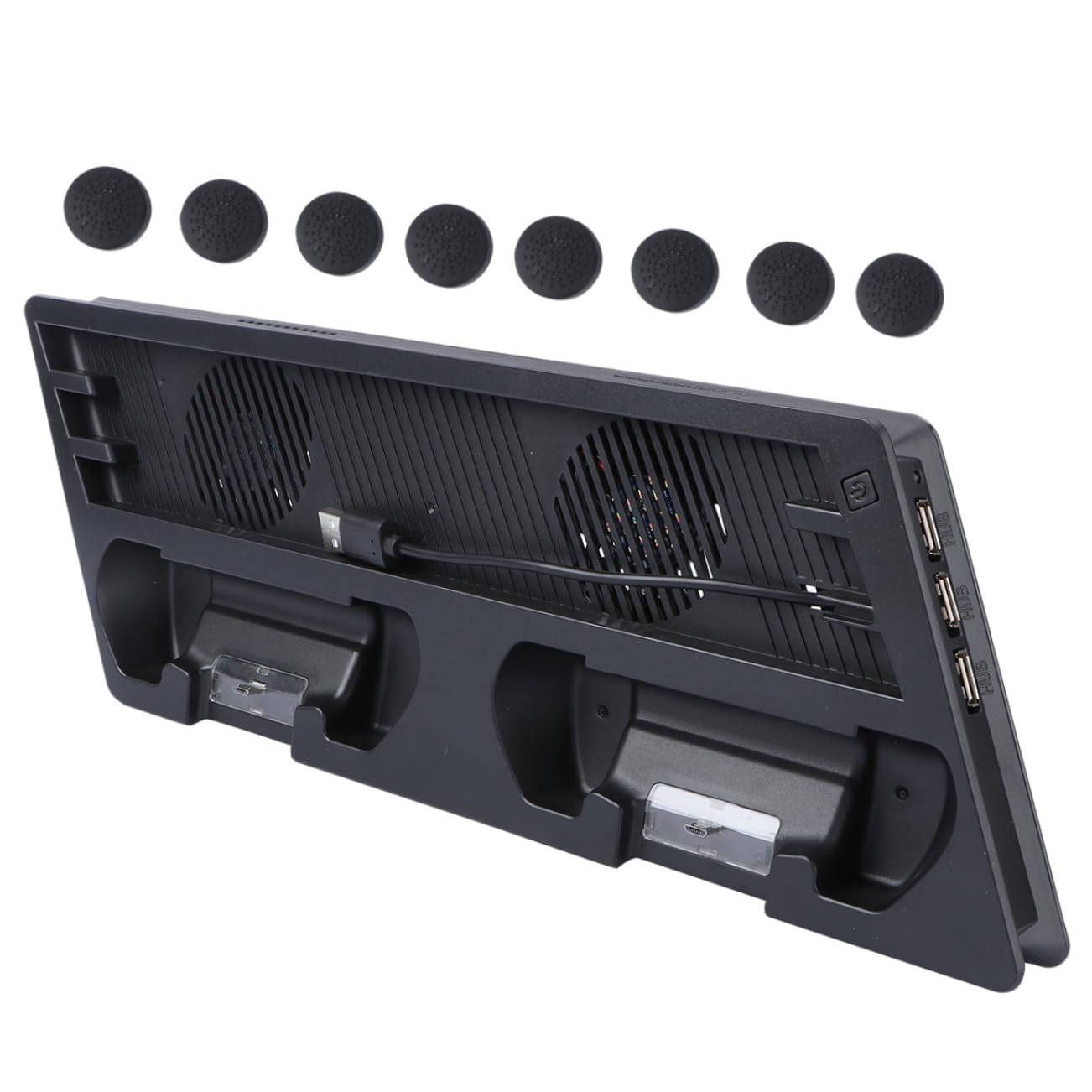 Di Raffreddamento Integrata per Console Stazione di Ricarica Verticale Porte Supporto di Raffreddamento per Dispositivi di Gioco Hub USB per Connessione Mouse e Tastiera