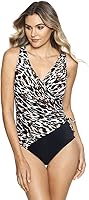 Vista 1 de Miraclesuit Traje de baño de una pieza para mujer Chevron Python ECLAT Soft Cup Tummy Control