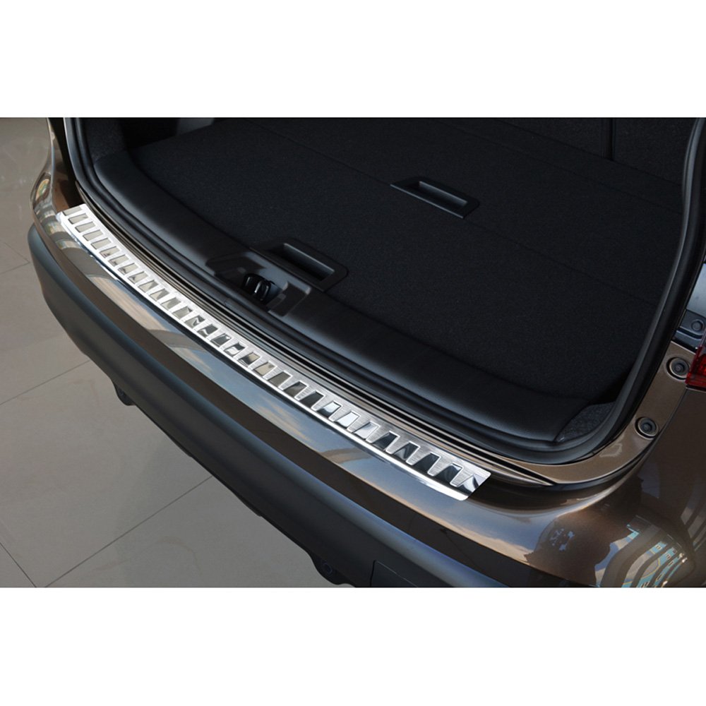 Avisa Edelstahl Heckstoßstangenschutz kompatibel mit Nissan Qashqai II 2014-2017 'Ribs'