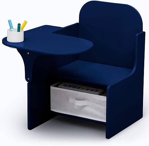 Miniatura 7 de Delta Children - Escritorio con silla de MySize y compartimento de almacenamiento blanco Bianca